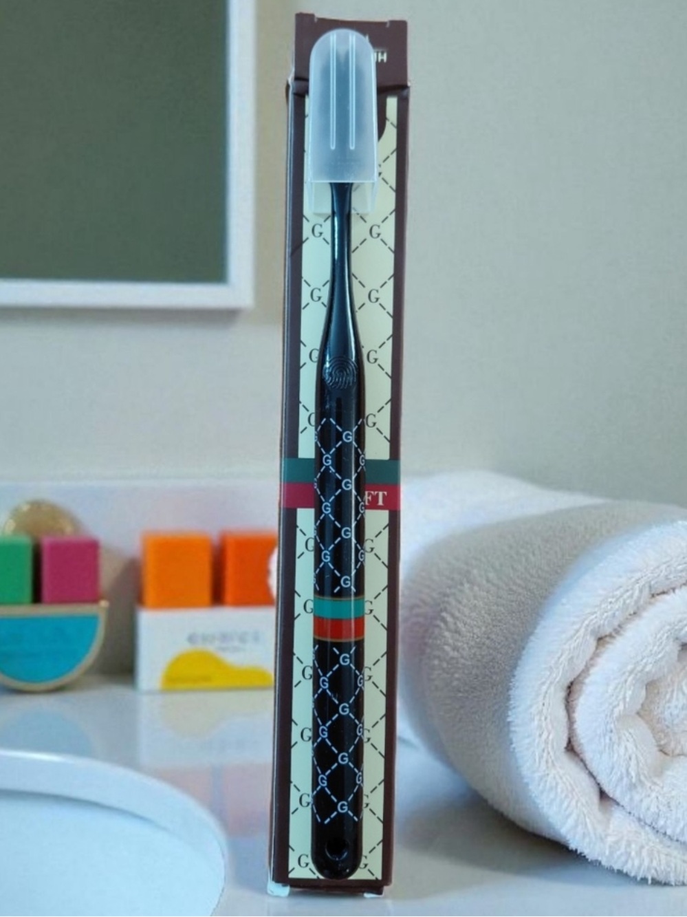 Fashion Luxury Brand Gucci Black Tootbrush